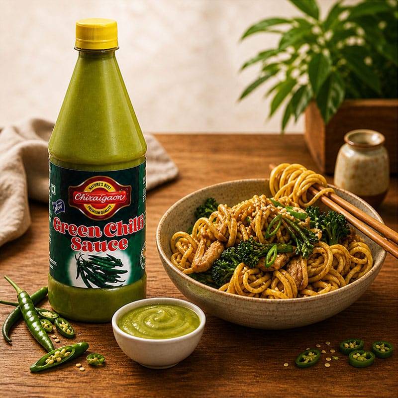Green Chilli Sauce (हरी मिर्च की चटनी)